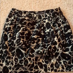 Leopard print skirt